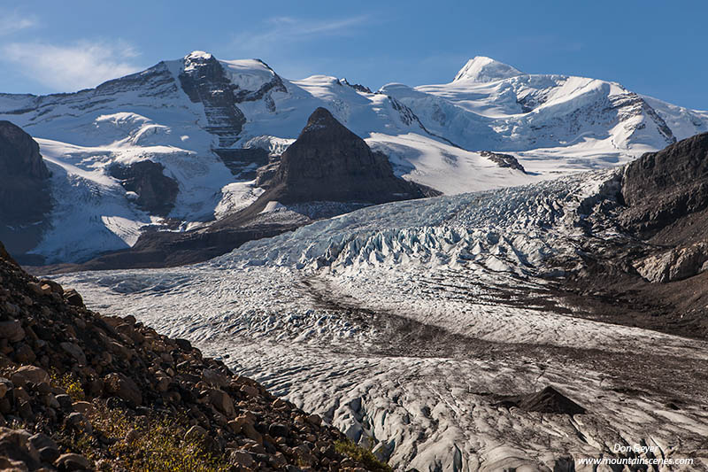 Image of Mount Robson and Robson Glaicer, moraine