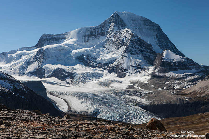Image of Mount Robson and Robson Glacier from Snowbird Pass