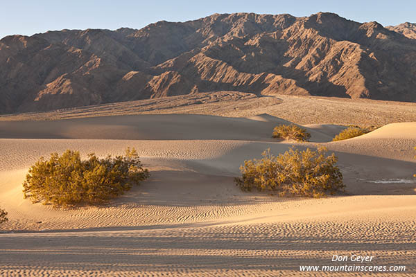 Image of Tucki Mountain, Mesquite Sand Dunes, Stovepipe Wells, Death Valley