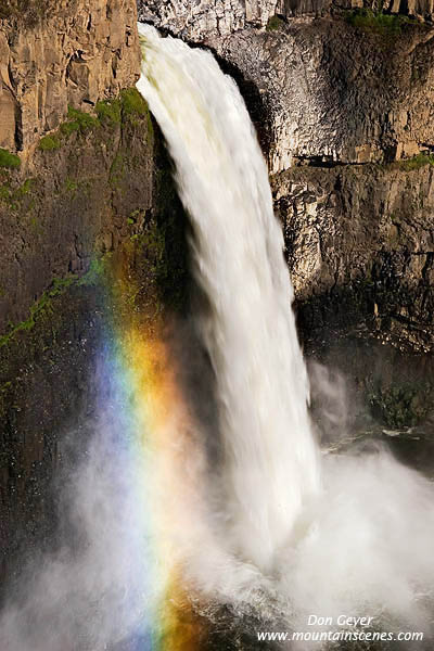 Image of Palouse Falls and Rainbow