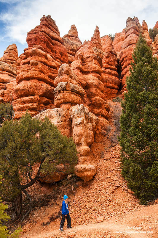 Image of hiker, Red Canyon