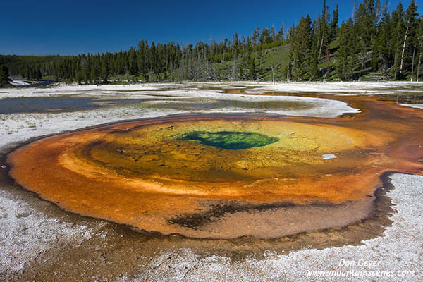 Image of Chromatic Spring in Yellowstone National Park.