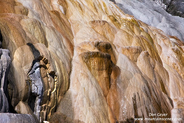 Image of Palette Spring, Mamoth Hot Springs, Yellowstone National Park.