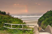 Image of Rainbow at Tillicum Beach, Oregon Coast
