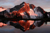 Image of Whatcom Peak sunset, Tapto Lakes, Pickets, Washington