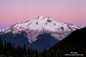 Image of Glacier Peak above Buck Creek Pass, sunrise.