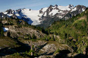 Image of Mount Olympus from the Bailey Range, Olympic National Park
