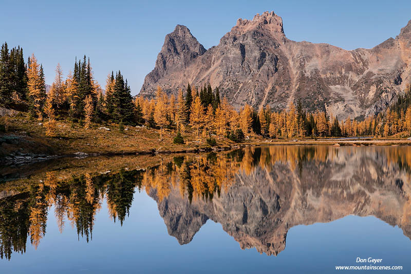 Image of Wiwaxy Peaks reflection, Opabin Plateau