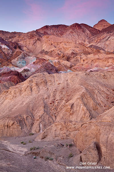 Image of Artist's Palette at sunset, Death Valley