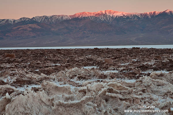 Image of Telescope Peak above Badwater, Death Valley