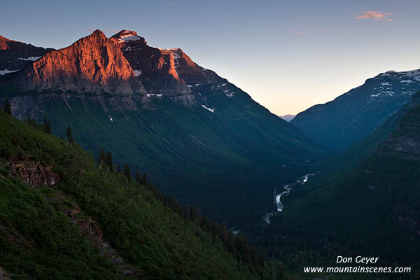 Image of Evening lght on Clements Mountain