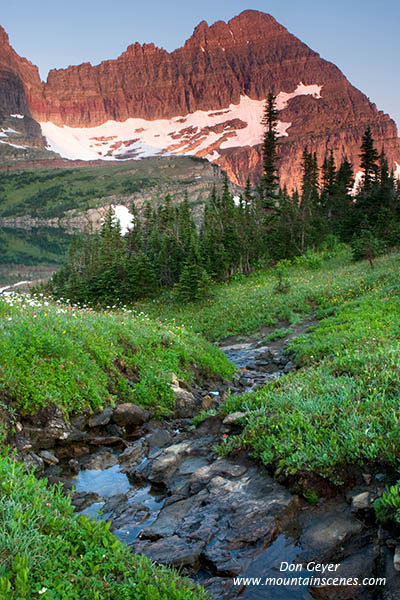 Image of Early light on Cathedral Peak.