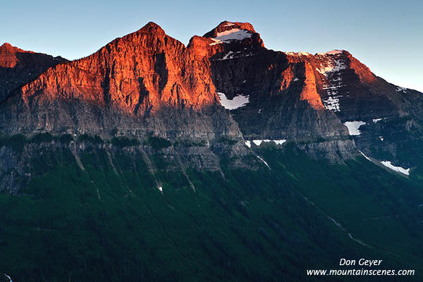 Image of Evening light on Clements Mountain