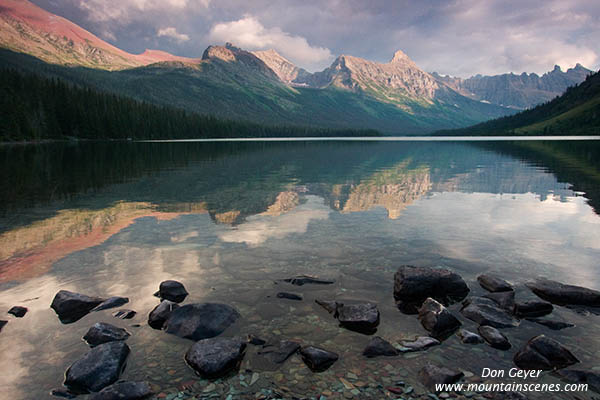 Image of Elizabeth Lake and storm clouds.