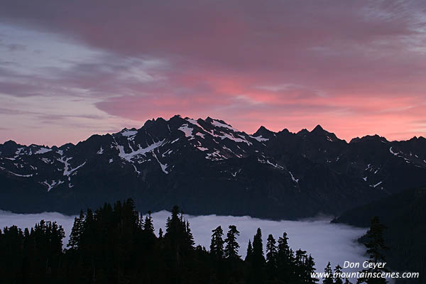 Image of Pink Skies over Mount Olympus