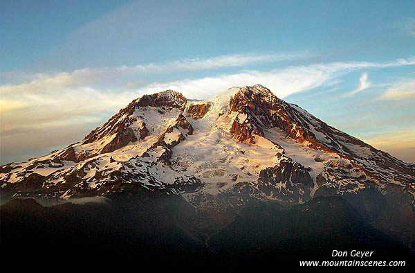 Image of Evening Light on Mount Rainier