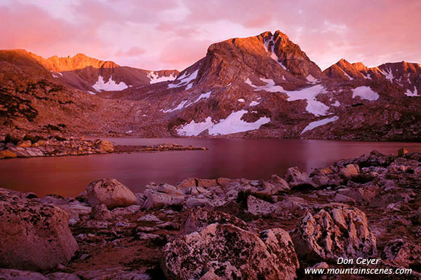 Image of Muriel Peak at Sunset