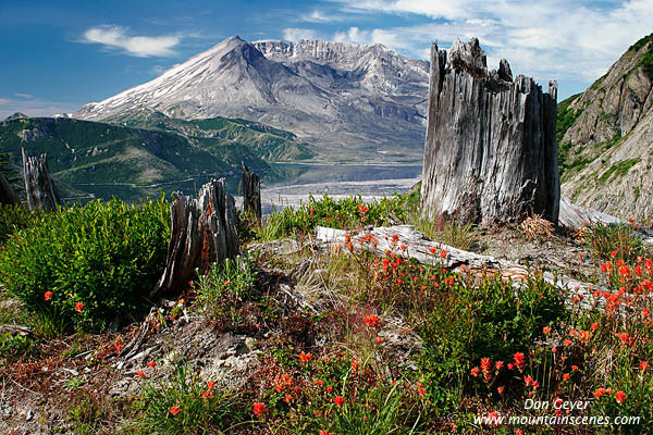 Image of Mount St. Helens, Spirit Lake, Norway Pass