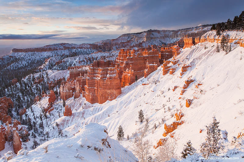 Image of Bryce Canyon, winter snow