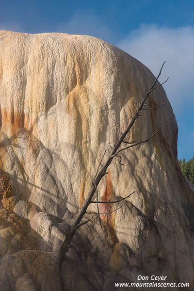 Image of Orange Spring Mound, Mamoth Hot Springs, Yellowstone National Park.