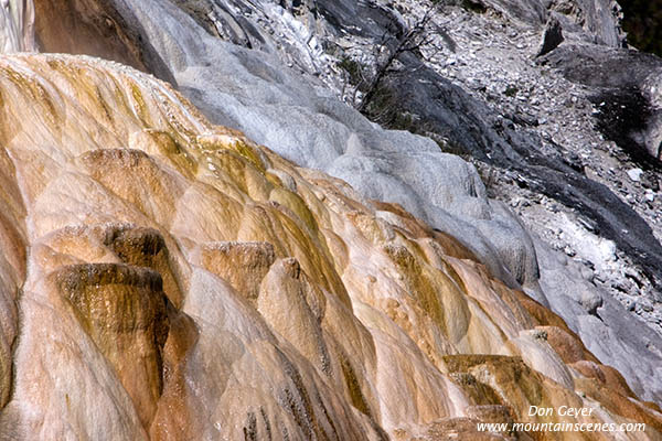 Image of Palette Spring, Mamoth Hot Springs, Yellowstone National Park.