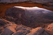 Image of Mesa Arch at sunrise, Canyonlands National Park, Utah, southwest