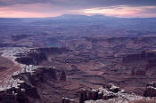 Image of White Rim at sunrise, Canyonlands National Park, Utah, southwest