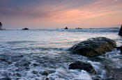 Image of Sunset from Ruby Beach, Olympic National Park