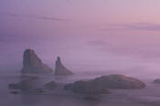 Image of Sunset at Banden, sea stacks, Oregon Coast