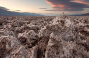 Image of Devil's Golf Course, sunset, Death Valley