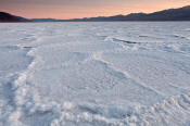 Image of Badwater Salt Pan at sunset, Death Valley