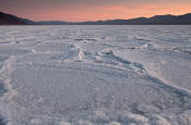 Image of Badwater Salt Pan at sunset, Death Valley