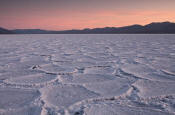 Image of Badwater Salt Pan at sunset, Death Valley