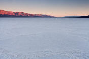 Image of Badwater Salt Pan at sunset, Death Valley