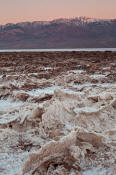 Image of Badwater Salt Pan, Panimint Range, sunrise, Death Valley