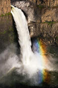 Image of Palouse Falls and Rainbow