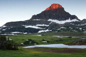 Image of Sunrise on Reynolds Mountain in Glacier.