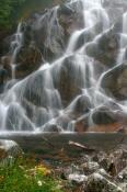 Image of Waterfall below Blum Lakes, North Cascades