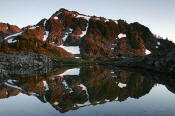 Image of Ferry Basin Reflection, Bailey Range, Olympic National Park.