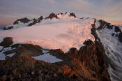 Image of Mount Olympus at sunset, Olympic National Park