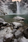 Image of Snoqualmie Falls in Winter