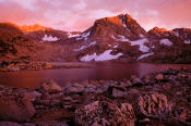 Muriel Peak above Humphries Basin at Sunset 