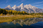 Image of Grand Teton at Schwabacher Landing, Wyoming