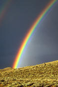 Image of rainbow over Elkhart Entrance in the Wind Rivers