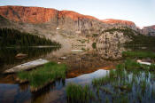 Image of Windy Mountain reflected in Cook Lake, Wind Rivers