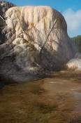 Image of Orange Spring Mound at Mamoth Hot Springs, Yellowstone National Park.