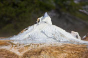 Image of Orange Spring fountain at Mamoth Hot Springs, Yellowstone National Park.