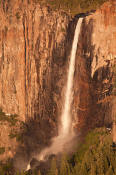 Image of Bridalveil Fall in Evening Light.