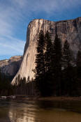 Image of El Capitan above Merced River.