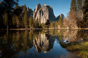 Image of Cathedral Spires Reflection